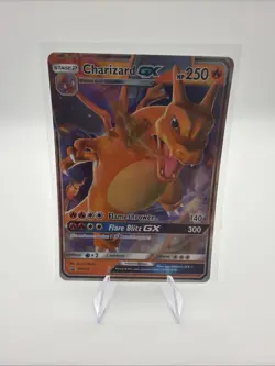 Pokemon TCG Charizard GX Full Art Holo Card SM211 Sun & Moon Black Star Promo - Image 1