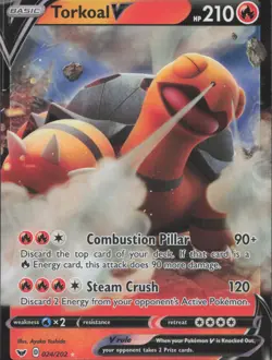 Pokemon TCG - Torkoal V - SWSH01: Sword & Shield Base Set (SWSH01) (89) - Image 1