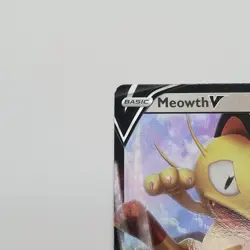 Pokemon TCG Meowth V SWSH Black Star Promos SWSH004 Holo Promo - LP - Image 2