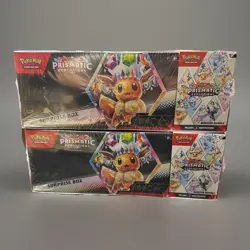 LOT OF 2 - Pokemon Prismatic Evolutions Surprise Box & Booster Bundle Sams Club - Image 1