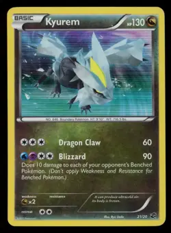 KYUREM 2012 Pokemon Dragon Vault #21/20 Holo Rare - Image 1