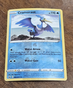 Pokemon TCG Cramorant Sword & Shield Base Set 062/202 Reverse Holo 2021 - Image 1