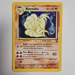 Pokemon TCG Ninetales Holo Rare Base Set 2 13/130 - Image 1