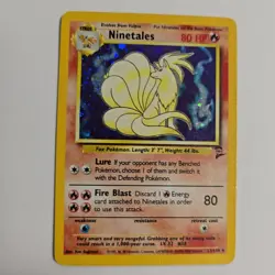 Pokemon TCG Ninetales Holo Rare Base Set 2 13/130 - Image 2