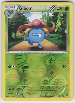 Gloom Reverse Holo Uncommon XY - Ancient Origins 2/98 Pokemon - Image 1