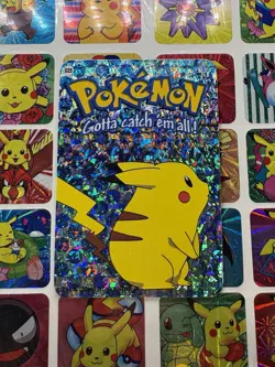 Pokemon Pikachu Holo Vintage Pocket Monsters Vending Prism Sticker Nintendo 2000 - Image 1