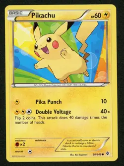 Pokemon Black & White Boundaries Crossed Pikachu 50/149 - Image 1