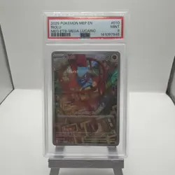 Pokemon TCG Riolu 010 Mega Evolutions ETB Promo PSA 9 - Image 1