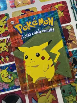 Pokemon Pikachu Holo Vintage Pocket Monsters Vending Prism Sticker Nintendo 2000 - Image 1