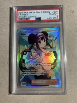 Pokemon Rosa Cosmic Eclipse Full Art #236 PSA 10 - Image 1
