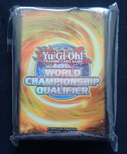 YUGIOH SLEEVES WCQ WORLD CHAMPIONSHIP QUALIFIER OFFICIAL KONAMI 2015 NEW SEALED - Image 1
