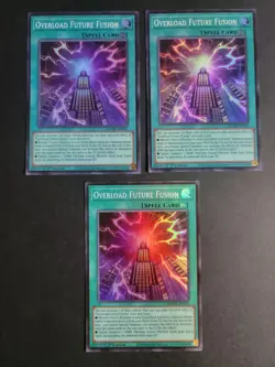 Overload Future Fusion (X3) MZMU-EN055 Super Rare Yugioh Maze of Muertos - Image 1