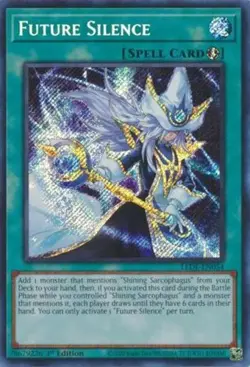 *** FUTURE SILENCE *** 1ST EDITION SECRET RARE LEDE-EN054 YUGIOH! - Image 1
