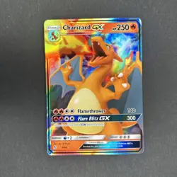 Pokemon TCG Charizard GX Holo Ultra Rare Card Hidden Fates 9/68 NM Full Art - Image 1