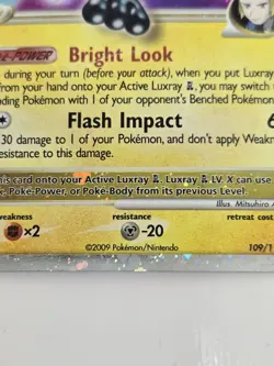 Pokemon Card - Luxray GL LV.X - 109/111 - Rising Rivals 2009 MP See Photos - Image 3