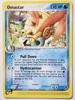 Omastar 19/100 VLP - RARE EX Sandstorm Pokemon Card - Kouki Saitou Art - Image 1