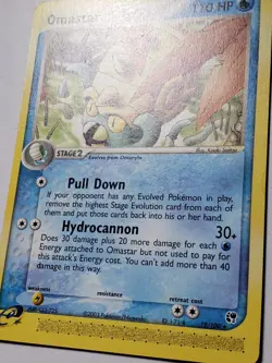 Omastar 19/100 VLP - RARE EX Sandstorm Pokemon Card - Kouki Saitou Art - Image 2