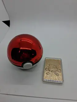 1999 LIMITED EDITION POKEMON POKEBALL POLIWHIRL 24K GOLD PLATED TRADING CARD #2 - Image 4