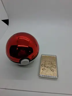 1999 LIMITED EDITION POKEMON POKEBALL POLIWHIRL 24K GOLD PLATED TRADING CARD #2 - Image 5