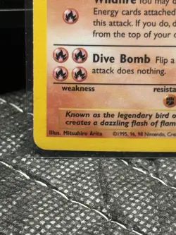 Pokemon TCG Moltres Fossil Holo Card 12/62 1999 Near Mint/Lightly Played - Image 2