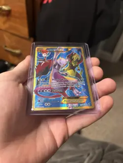 Pokemon Mewtwo EX Full Art Holo Secret Rare 163/162 XY Trading Card - Image 2