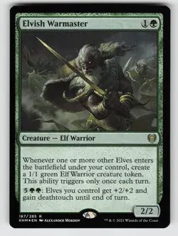 Elvish Warmaster*Foil* KHM 167 NM - Image 1