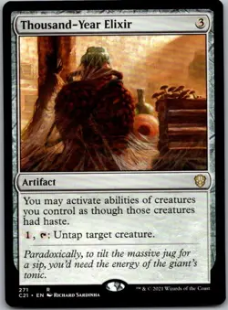 Thousand-Year Elixir - Commander 2021 C21 271 NM - Image 1