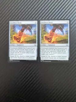 Swiftfoot Boots x2 NM Uncommon Foundations Magic The Gathering #258 - Image 1