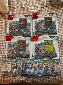 4x Pokemon Journey Together 3-Pack Blister Brand New Sealed +10 packs - Image 1