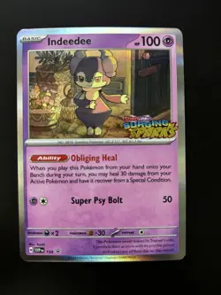 Pokemon TCG - Indeedee SVP 154 - Black Star Promo Surging Sparks Pre Release - Image 1