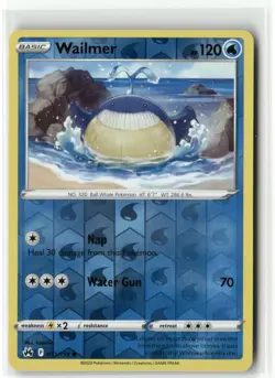Wailmer 031/159 Reverse Holo - Crown Zenith - Pokemon TCG NM - Image 1
