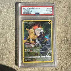 Pokemon Pikachu TG05/TG30 Lost Origin Trainer Gallery Full Art Holo - PSA 10 - Image 1