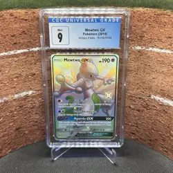 Pokemon Hidden Fates MEWTWO GX SV59/SV94 CGC 9 - Image 1
