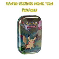 Pokemon TCG: Kanto Friends Mini Tin 2019 H24 (Pikachu Artwork – Sealed) - Image 1