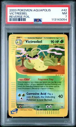 2003 POKEMON AQUAPOLIS #42 VICTREEBEL PSA 7 - Image 1