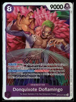 Donquixote Doflamingo OP10-071 Royal Blood English One Piece SR Seven Warlord - Image 1