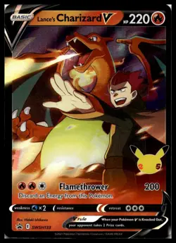 Lance's Charizard V SWSH133 SWSH: Sword & Shield Promo Cards Pokemon Card | NM - Image 1