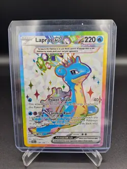Lapras ex 158/142 Pokemon Card Stellar Crown Ultra Rare NM/M Full Art - Image 1