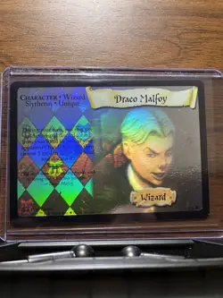Harry Potter CCG Draco Malfoy Card #2 NM Holofoil - Image 1