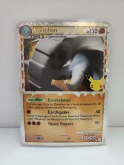 Donphan 107/123 NM - Pokemon 25th Celebrations Secret Rare Classic Card - Image 1