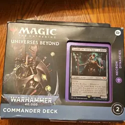 Magic: The Gathering Warhammer 40,000 Commander Deck Necron Dynasties 100 … - Image 1
