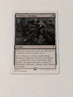 MTG Wishclaw Talisman (White Border) Mystery Booster 2 NM - Image 1