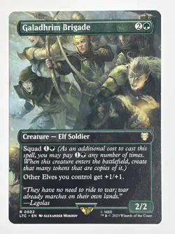 MTG - Galadhrim Brigade - Borderless - Regular - 502 - Tales of Middle-Earth - Image 1