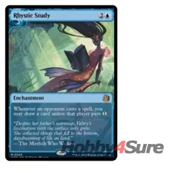 Rhystic Study M/NM Magic: The Gathering MTG Wilds Of Eldraine: Enchanting Tales - Image 1