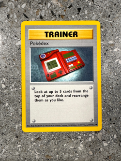 Pokemon TCG Cards SHADOWLESS Base Set Pokedex 87/102 Uncommon EXC - Image 1