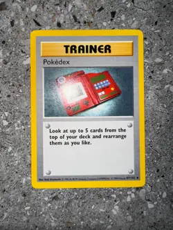 Pokemon TCG Cards SHADOWLESS Base Set Pokedex 87/102 Uncommon EXC - Image 3
