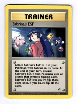 Sabrina's ESP Gym Heroes #117 (2000) Uncommon LP Pokemon - Image 1