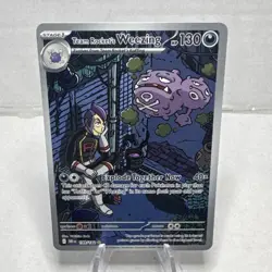 Team Rocket's Weezing 199/182 Illustration Rare Pokemon 2025 Destined Rivals NM - Image 1