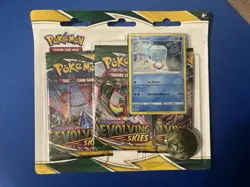 Pokemon TCG - Evolving Skies 3 Pack Blister w/Promo & Coin Brand New Sealed! - Image 1