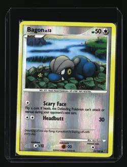 Pokemon BAGON 53/100 Reverse Holo (2008 Stormfront) LP/Light Play - Image 1